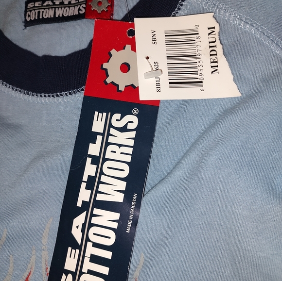 New with Tags Seattle Cotton Works Sin City Custom Choppers Men's MD t-shirt - Picture 4 of 5